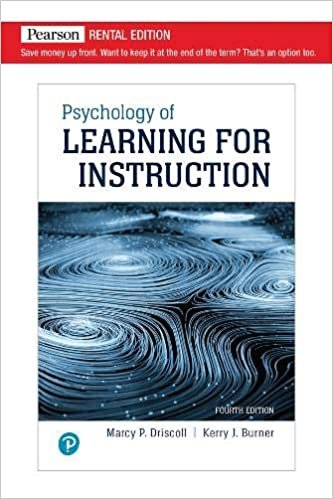 Psychology of Learning For Instruction (4th Edition)