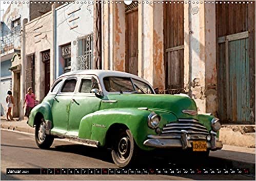 Classic Cars of Cuba (Premium, hochwertiger DIN A2 Wandkalender 2021, Kunstdruck in Hochglanz): 13 klassische amerikanische Oldtimer aus Kuba (Monatskalender, 14 Seiten )
