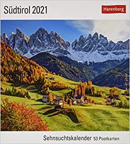 indir Südtirol 2021: Sehnsuchtskalender, 53 Postkarten