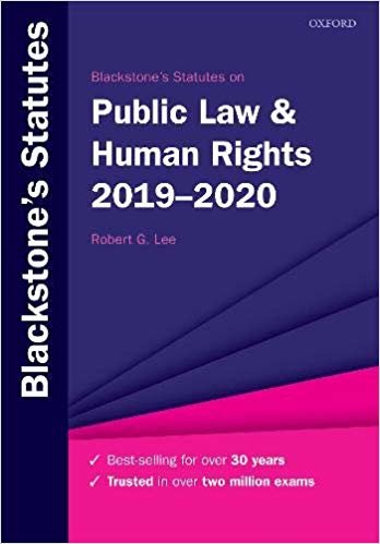تحميل Blackstone&#39;s Statutes on Public Law &amp; Human Rights 2019-2020