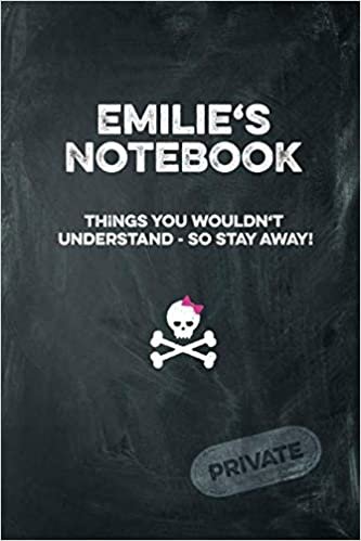 indir Emilie&#39;s Notebook Things You Wouldn&#39;t Understand So Stay Away! Private: Lined Journal / Diary with funny cover 6x9 108 pages