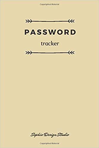 Password Tracker: Internet Password Organizer Logbook And Username 6x9