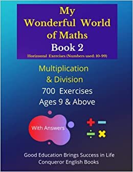 تحميل My Wonderful World of Maths - Book 2: 50 Pages of Mixed Multiplication &amp; Division Exercises. (My Wonderful World of Maths - Horizontal Version - Mixed Multiplication &amp; Division Exercises)