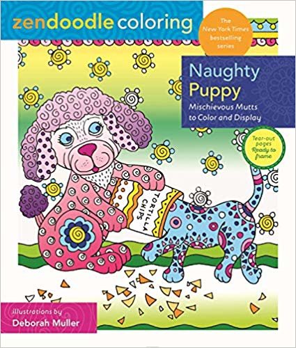 تحميل Zendoodle Coloring: Naughty Puppy: Mischievous Mutts to Color and Display