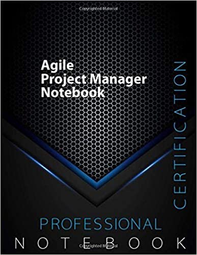 Agile Project Manager Certification Exam Preparation Notebook, 140 pages, PM examination study writing notebook, Dotted ruled/blank double sided sheets, 8.5” x 11”, Glossy cover pages, Black Hex