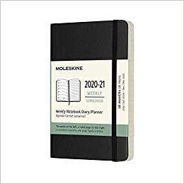 ダウンロード  Moleskine 2020-21 Weekly Planner, 18M, Pocket, Black, Soft Cover (3.5 x 5.5) 本
