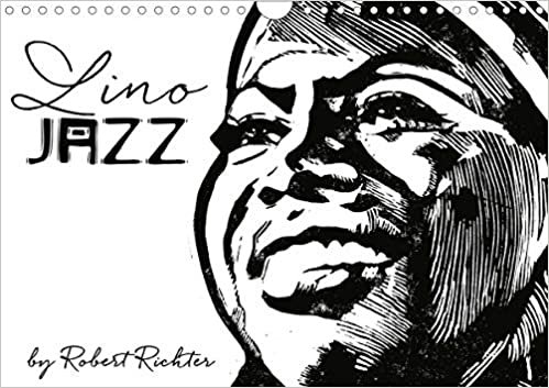 ダウンロード  Lino Jazz (Wandkalender 2021 DIN A4 quer): Linolschnitte bekannter Jazzgroessen (Monatskalender, 14 Seiten ) 本