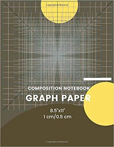 COMPOSITION NOTEBOOK GRAPH PAPER 8.5"x11", 1 cm/0.5 cm: Grid Paper Notebook, Quad Ruled,Journal, Diary ,8.5"x11" 120 Pages, Graph Paper blank paper indir