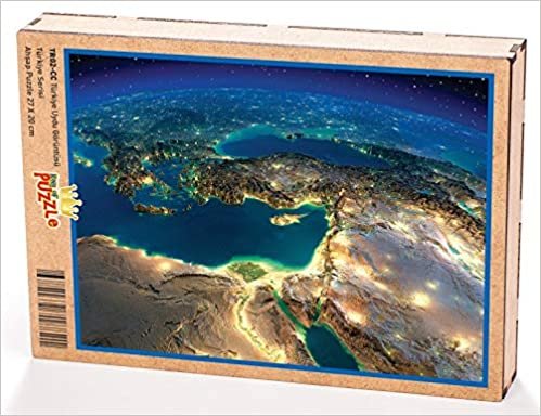 indir Türkiye Uydu Görüntüsü Ahşap Puzzle 204 Parça (TR02-CC)