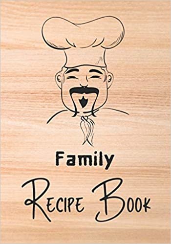 Family Recipe Book: Recipe binder: Elegant recipe holder to Write In Recipe cards, chic Food Graphics design, Document all Your recipe box and Notes ... recipe keeper, 100-Pages 7" x 10" V 4.0 indir
