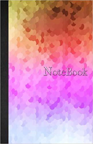 Notebook: 5.5 x 8.5 - Ruled - Lined - 110 pages - Watercolor Coloroful Geometric Seamless Pattern - Notebook - 110 pages - soft cover glossy finish - journal, planner, organizer, agenda