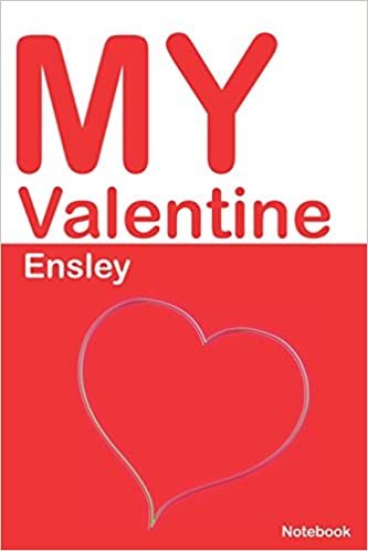 indir My Valentine Ensley: Personalized Notebook for Ensley. Valentine&#39;s Day Romantic Book -  6 x 9 in 150 Pages Dot Grid and Hearts (Personalized Valentines Journal)