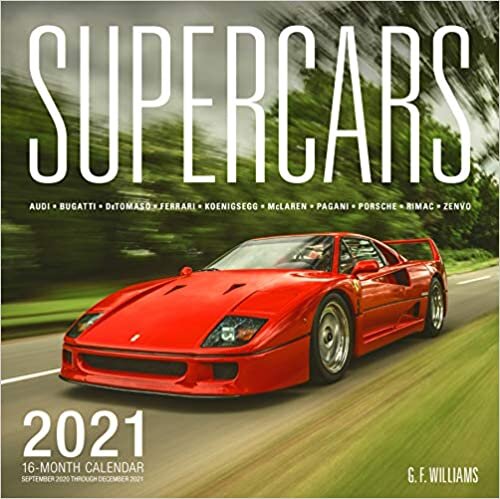 Supercars 2021: 16-Month Calendar - September 2020 through December 2021