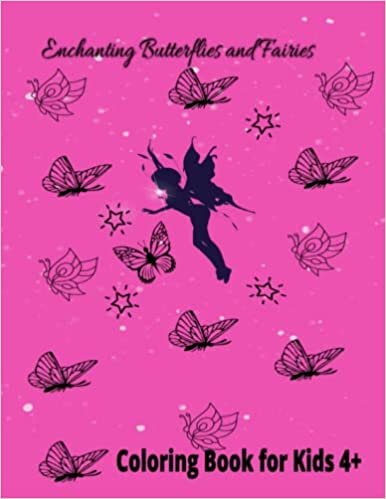 تحميل Enchanting Butterflies and Fairies: Coloring Book for Kids 4+