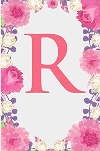 indir R: Letter R Monogram Initials Pink Rose Floral Notebook &amp; Journal