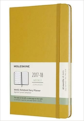 ダウンロード  Moleskine 18 Month Weekly Planner, Large, Maple Yellow, Hard Cover (5 x 8.25) 本