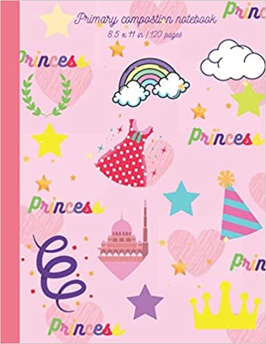 indir Primary Composition Notebook: primary journal grades k-2 Princess | Grades K-2 Kindergarten Writing Journal (Draw &amp; Write Exercise Books)