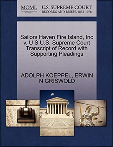 indir Sailors Haven Fire Island, Inc v. U S U.S. Supreme Court Transcript of Record with Supporting Pleadings