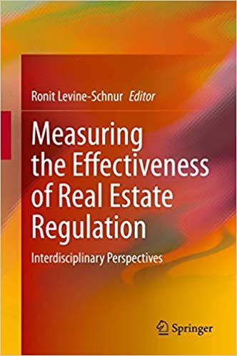 Measuring the Effectiveness of Real Estate Regulation: Interdisciplinary Perspectives indir