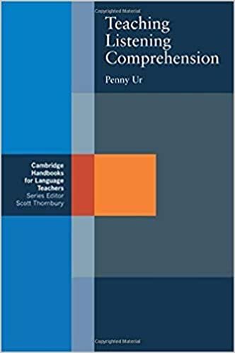  بدون تسجيل ليقرأ Teaching Listening Comprehension (Cambridge Handbooks for Language Teachers)
