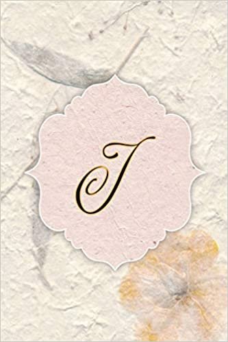 indir J: Beautiful Flower Journal, Monogram Initial Letter J Lined Diary Notebook