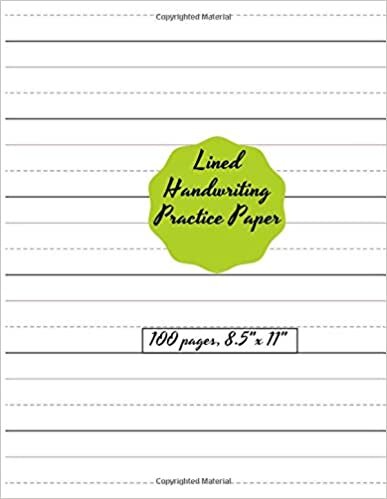 indir Lined Handwriting Practice Paper: Blank Writing Sheets Notebook with Dotted Lines for Kids (Preschool, Kindergarten, Pre K, K-3 Students-100 pages, 8.5&quot;x 11&quot;) Writing Practice for Kids Grade 2