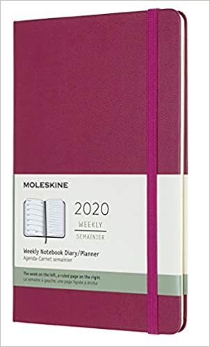 ダウンロード  Moleskine Classic 12 Month 2020 Weekly Planner, Hard Cover, Large (5" x 8.25") Snappy Pink 本
