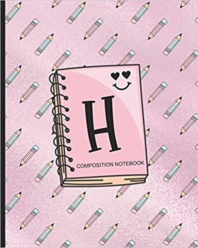 Composition Notebook H: Monogrammed Initial Primary School Wide Ruled Interior Notebook indir