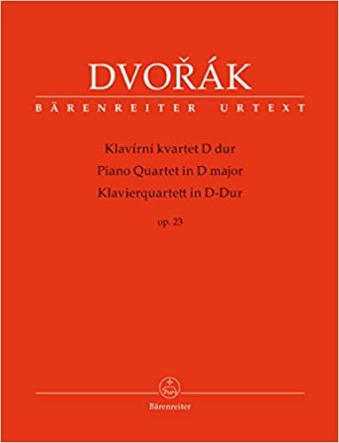 Klavierquartett D-Dur op. 23. Spielpartitur, Stimmensatz, BÄRENREITER URTEXT indir