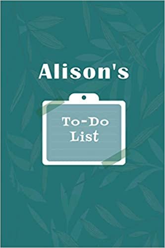 indir Alison&#39;s To˗Do list: Checklist Notebook | Daily Planner Undated Time Management Notebook