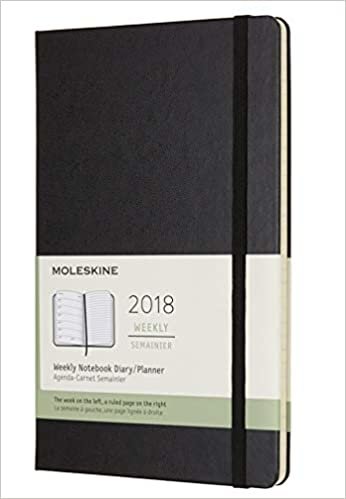 ダウンロード  Moleskine 12 Month Weekly Planner, Large, Black, Hard Cover (5 x 8.25) 本