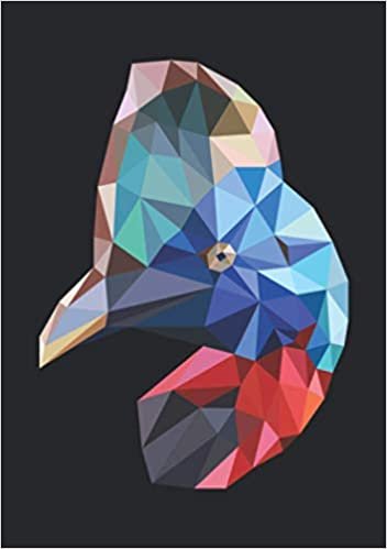 Notizbuch A5 liniert mit Softcover Design: Geometrischer Vogel Tropic Bird Kunst Geschenk Künstler: 120 linierte DIN A5 Seiten indir