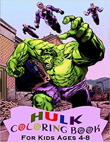 Hulk Coloring Book For kids Ages 4-8: A Great Gift For Boys & Girls With 80+ Beautiful Coloring Pages