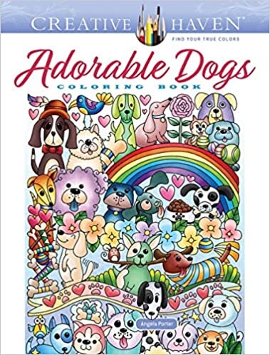 ダウンロード  Creative Haven Adorable Dogs Coloring Book (Creative Haven Coloring Books) 本