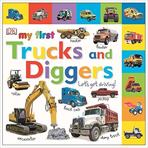ダウンロード  Tabbed Board Books: My First Trucks and Diggers: Let's Get Driving! (My First Tabbed Board Book) 本