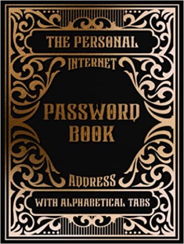 indir The Personal Internet Address: Password Book with Alphabetical Tabs: Internet Login Details Journal: Computer Organizer Logbook: Online Safely ... Mini Vintage Style and Black Fabric Texture