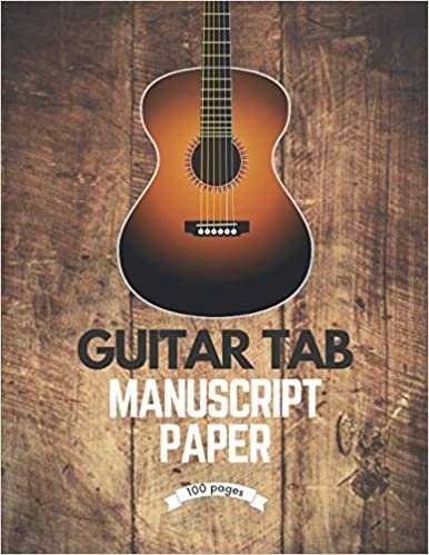 ダウンロード  Guitar Tab Manuscript Paper 100 pages 8.5x11 本