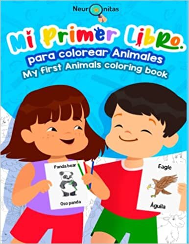 تحميل Mi primer libro para colorear Animales - Cartillas para colorear bilingüe: My First Animals Coloring Book - Bilingual Coloring Book (Spanish Edition)