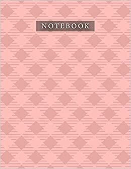 Notebook Salmon Color Cross Line Baby Elephant Pattern Background Cover: Bill, A4, Planner, 110 Pages, 8.5 x 11 inch, 21.59 x 27.94 cm, Organizer, Daily, Journal, Life indir