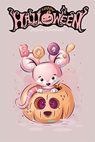 Cahier Halloween - Joyeux Halloween: Carnet Halloween - Cahier doublé drôle avec des fantastiques dessins sur le thème d'Halloween à l'intérieur. 110 pages - 15,24 x 22,86 cm (6 x 9 pouces) indir