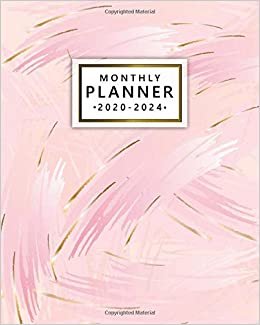 تحميل Monthly Planner 2020-2024: Elegant Five Year Monthly Schedule Agenda &amp; Planner | 60 Months Spread View Organizer with To-Do’s, Holidays &amp; Inspirational Quotes, Notes &amp; More | Rose Gold Abstract Design
