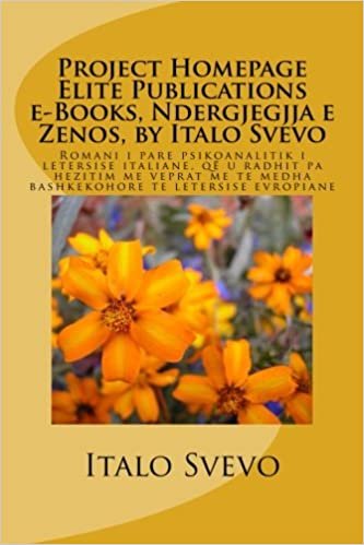 indir Project Homepage Elite Publications e-Books, Ndergjegjja e Zenos, by Italo Svevo: Romani i pare psikoanalitik qe u radhit pa hezitim me veprat me te medha bashkekohore te letersise evropiane