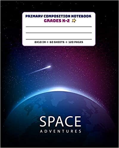 indir Primary Composition Notebook Grades K-2 Space Adventures: Picture drawing and Dash Mid Line hand writing paper Story Paper Journal - Comet Design (Primary Composition Space Adventure, Band 2)