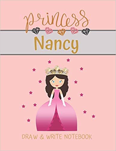 indir Princess Nancy Draw &amp; Write Notebook: With Picture Space and Dashed Mid-line for Small Girls Personalized with their Name (Lovely Princess)