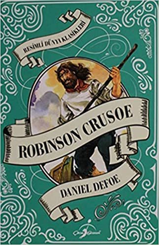 indir Resimli Dünya Klasikleri Robinson Crusoe-Ciltli