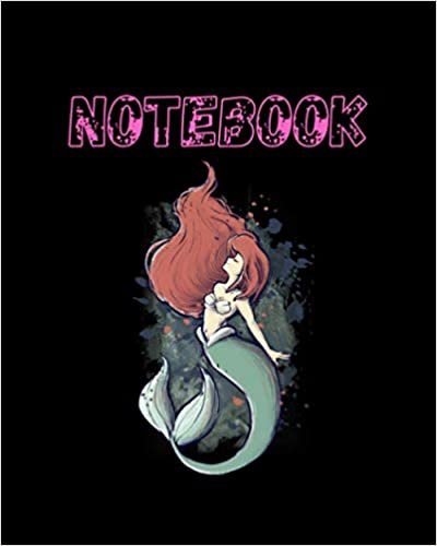 NoteBook: Ariel Disney Princess The Mermaid Princess Theme Pattern - Beautiful Design: 8 x 10 -120 pages. Great for note-taking/Composition/Writing/Planning/Diary/Gift. pefect for girl kid..