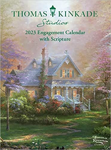 Thomas Kinkade Studios 12-Month 2023 Monthly/Weekly Engagement Calendar with Scr