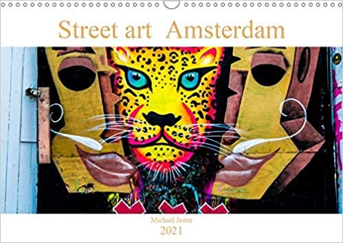 indir Street art Amsterdam  Michael Jaster (Wandkalender 2021 DIN A3 quer): Street-Art, ist nichtkommerzielle zeitgenössische Kunst, die im öffentlichen Raum sichtbar ist. (Monatskalender, 14 Seiten )