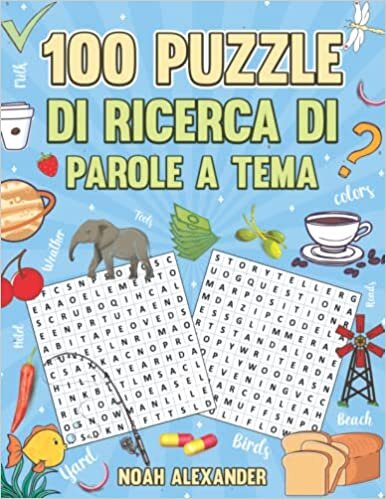 تحميل 100 Puzzle di Ricerca di Parole a Tema: Grande Formato (Italian Edition)