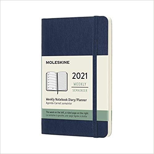 ダウンロード  Moleskine 2021 Weekly Planner, 12M, Pocket, Sapphire Blue, Soft Cover (3.5 x 5.5) 本